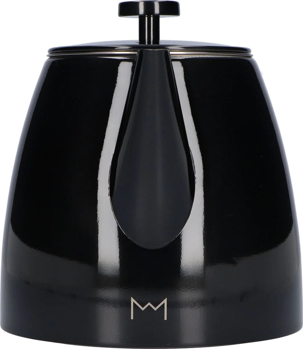 Vaja® Theepot Juliette Met Filter - Dubbelwandig -Theekan 1.0L - Glimmend Zwart 13 Vaja® Theepot Juliette Met Filter - Dubbelwandig -Theekan 1.0L - Glimmend Zwart - Afbeelding 11