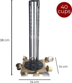 Merkloos Happypanda Capsule Houder -Capsule Houder Voor Nespresso-360° Draaibaar-40 Capsules-pods-modern Designed- Coffee Pods Holder-keuken Interieur- Kantoor Capsules Houder -Koffieverkoopwinkel 1052x1200 1