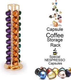 TDR-Draaibare Capsulehouder - Geschikt Voor Nespresso En Compatible Capsules - 40 Stuks -goud 15 TDR-Draaibare Capsulehouder - Geschikt Voor Nespresso En Compatible Capsules - 40 Stuks -goud -Koffieverkoopwinkel 1071x1200