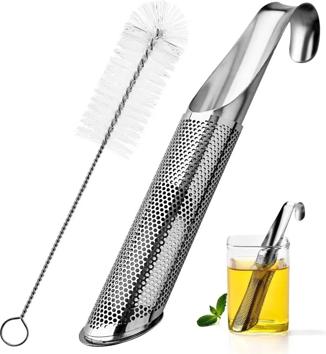 BOTC Thee Infuser - RVS - Theezeef - Thee Knijptang - Thee Ei - Theepot Infuser - Theezeefje -KOMEO160 3 BOTC Thee Infuser - RVS - Theezeef - Thee Knijptang - Thee Ei - Theepot Infuser - Theezeefje -KOMEO160