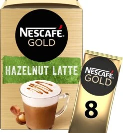 Nescafé Gold Hazelnoot Latte Oploskoffie - 6 Doosjes à 8 Zakjes -Koffieverkoopwinkel 1111x1200 3