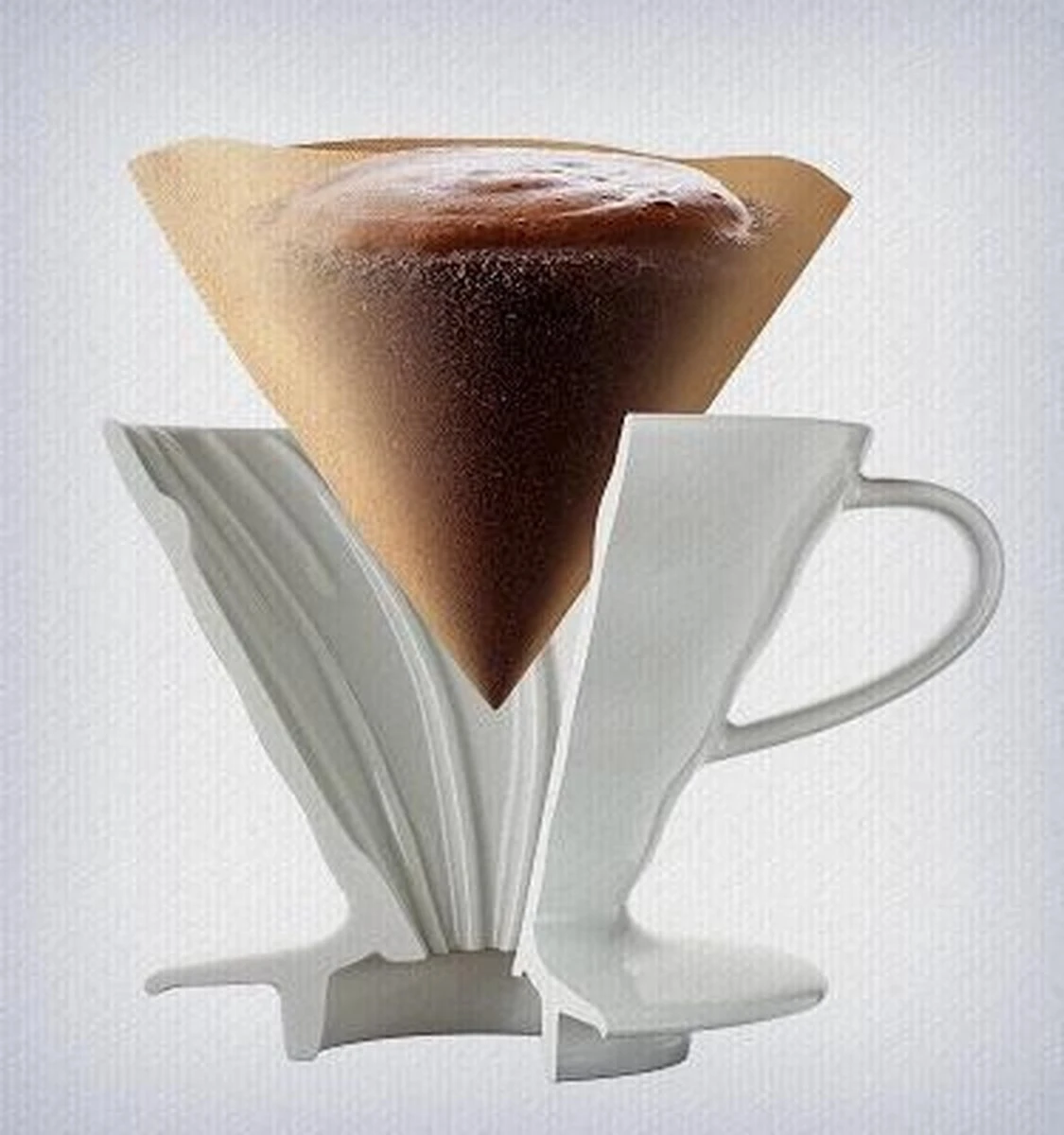 Hario Dripper V60-02 Keramiek - Wit 7 Hario Dripper V60-02 Keramiek - Wit - Afbeelding 5