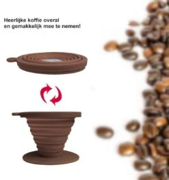 Hikr® Herbruikbare Koffiefilter - Incl. Gratis Katoenen Koffiefilter! - Filter Zonder Papier - Herbruikbaar - Opvouwbaar - Camping & Outdoor - Nr 4 Koffiefilterhouder -Koffieverkoopwinkel 1128x1200 1