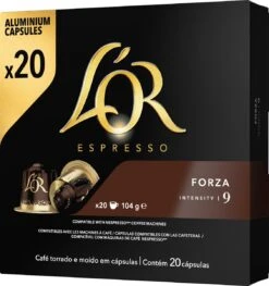 L'OR Espresso Forza Koffiecups - Intensiteit 9/12 - 10 X 20 Capsules -Koffieverkoopwinkel 1128x1200 2
