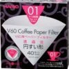 Hario Koffiefilters V60 01 - Wit (40 Stuks)