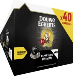 Douwe Egberts Espresso Ristretto Koffiecups (12) - 5 X 40 Koffiecups