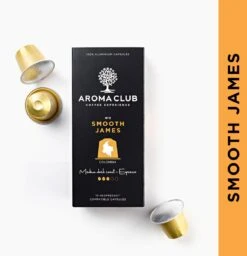 Aroma Club - Nespresso Compatible Capsules (120 St.) - No. 2 Smooth James - Intensiteit 3/5 - Espresso & Lungo - 100% Aluminium Koffiecups -Koffieverkoopwinkel 1160x1200 4