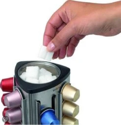 Brabantia Capsulehouder - Met Uitneembaar Bakje - Matt Steel - Geschikt Voor Nespresso Cups -Koffieverkoopwinkel 1168x1200 1