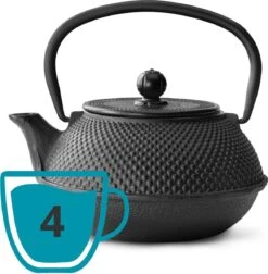 Bredemeijer - Theepot Jang 0,8L Gietijzer Zwart -Koffieverkoopwinkel 1174x1200