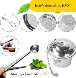 TeaLux 5-Delig RVS Theefilters Set Met Maatlepel En Lekbakjes En Knijper - Theezeef Voor Losse Thee En Kruiden - Tea InfuserStrainer Giftset - Verse Thee FilterZeef Cadeau Pakket - Kruidenbuiltje Ei Met Onderzetters - Geschenkset 16 TeaLux 5-Delig RVS Theefilters Set Met Maatlepel En Lekbakjes En Knijper - Theezeef Voor Losse Thee En Kruiden - Tea InfuserStrainer Giftset - Verse Thee FilterZeef Cadeau Pakket - Kruidenbuiltje Ei Met Onderzetters - Geschenkset -Koffieverkoopwinkel 1175x1200