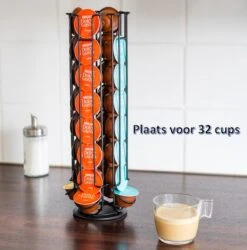 Daily Products Capsulehouder - Dolce Gusto - Cuphouder - Voor 32 Cups - Koffiecups Houder - 360° Draaibaar - Zwart -Koffieverkoopwinkel 1185x1200 1