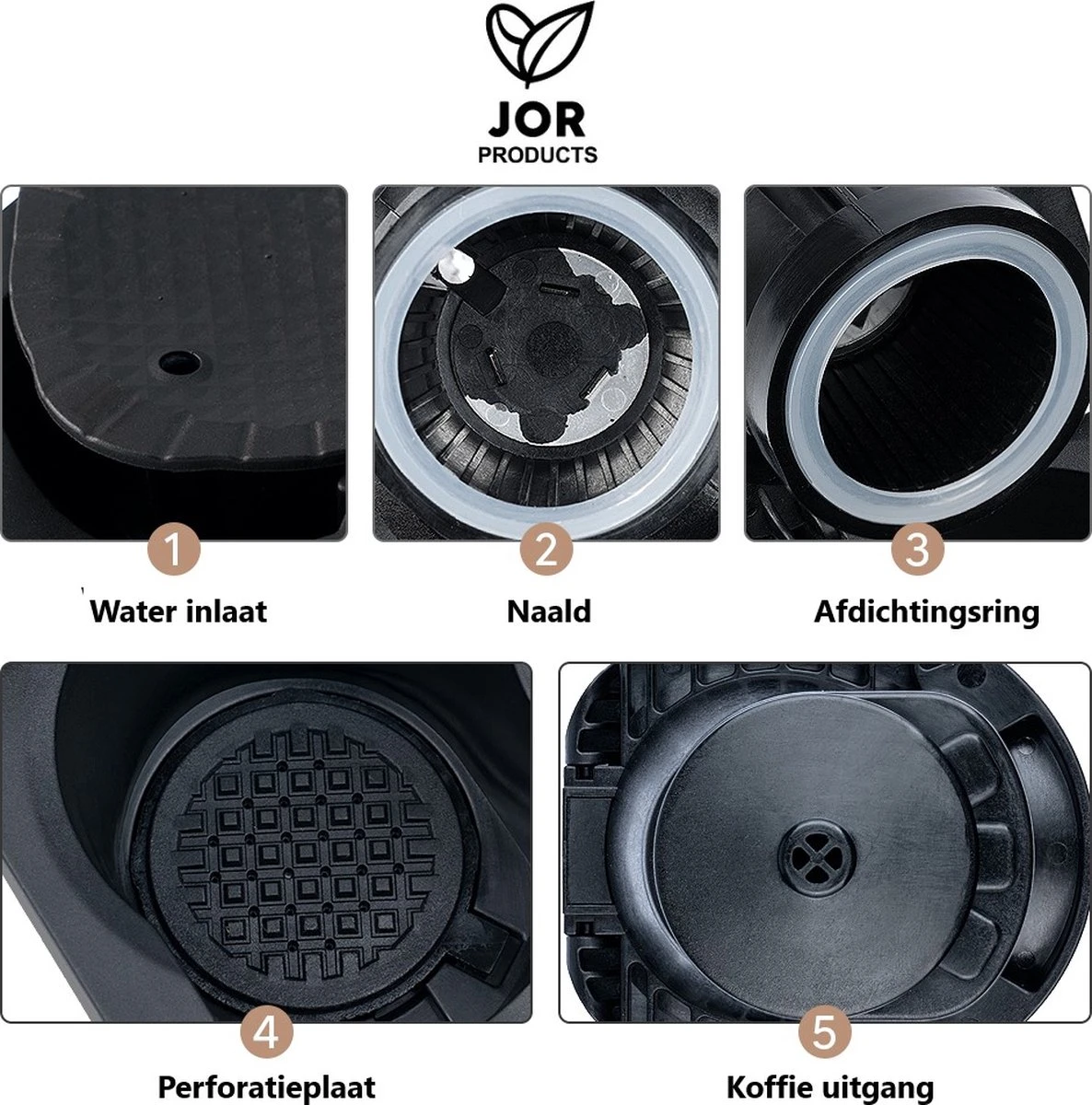 JOR Products® Dolce Gusto Nespresso Adapter - Capsules - Koffiebonen - Koffiemachine - Capsulehouders - Koffiecups - Koffiefilter - Espresso 6 JOR Products® Dolce Gusto Nespresso Adapter - Capsules - Koffiebonen - Koffiemachine - Capsulehouders - Koffiecups - Koffiefilter - Espresso - Afbeelding 4