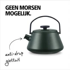 BRABANTIA T-TIME Donkergroene Theepot - Gietijzer - 0,7 L - Inclusief Zeefje -Koffieverkoopwinkel 1198x1200 16