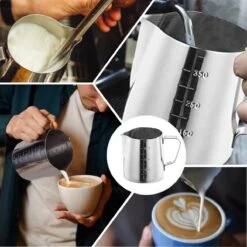 RoiCuisine® Melkopschuimkan - Met Thermometer - 350ml - Melkkannetje - Barista - RVS -Koffieverkoopwinkel 1199x1200 1