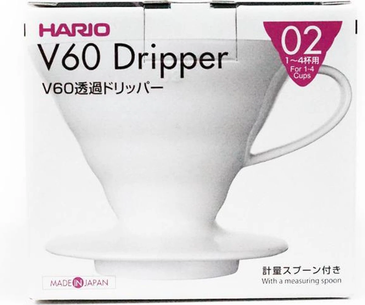 Hario Dripper V60-02 Keramiek - Wit 6 Hario Dripper V60-02 Keramiek - Wit - Afbeelding 4