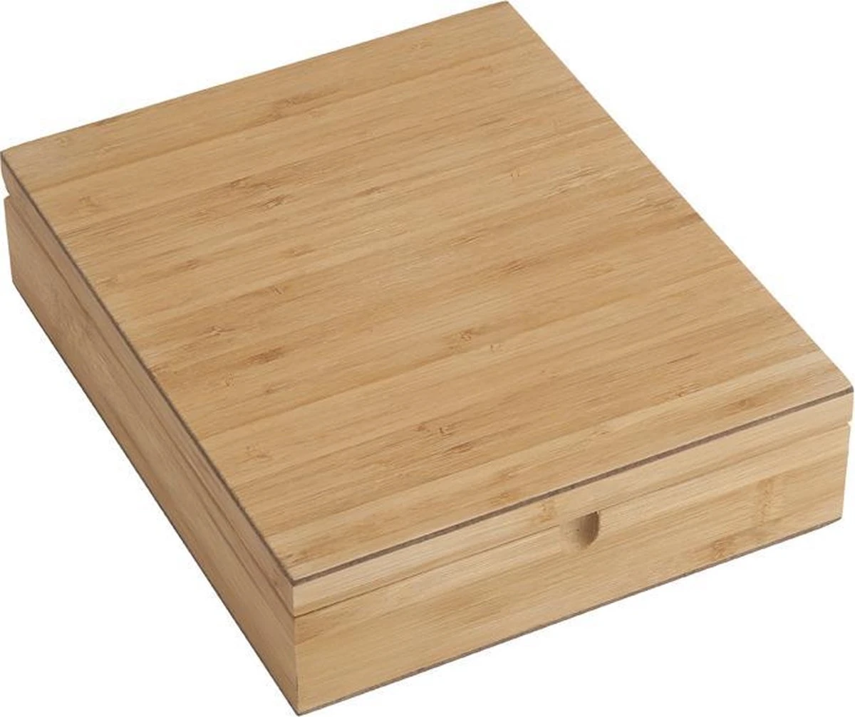 Bredemeijer - Theedoos 9-vaks Gesloten Bamboe Natural 5 Bredemeijer - Theedoos 9-vaks Gesloten Bamboe Natural - Afbeelding 3
