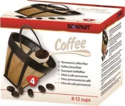Scanpart Herbruikbare Koffiefilter Nr 4 - Koffie Filter Permanent Maat 4 - Herbruikbaar - Met Houder - Nummer 4 -Koffieverkoopwinkel 1200x1013