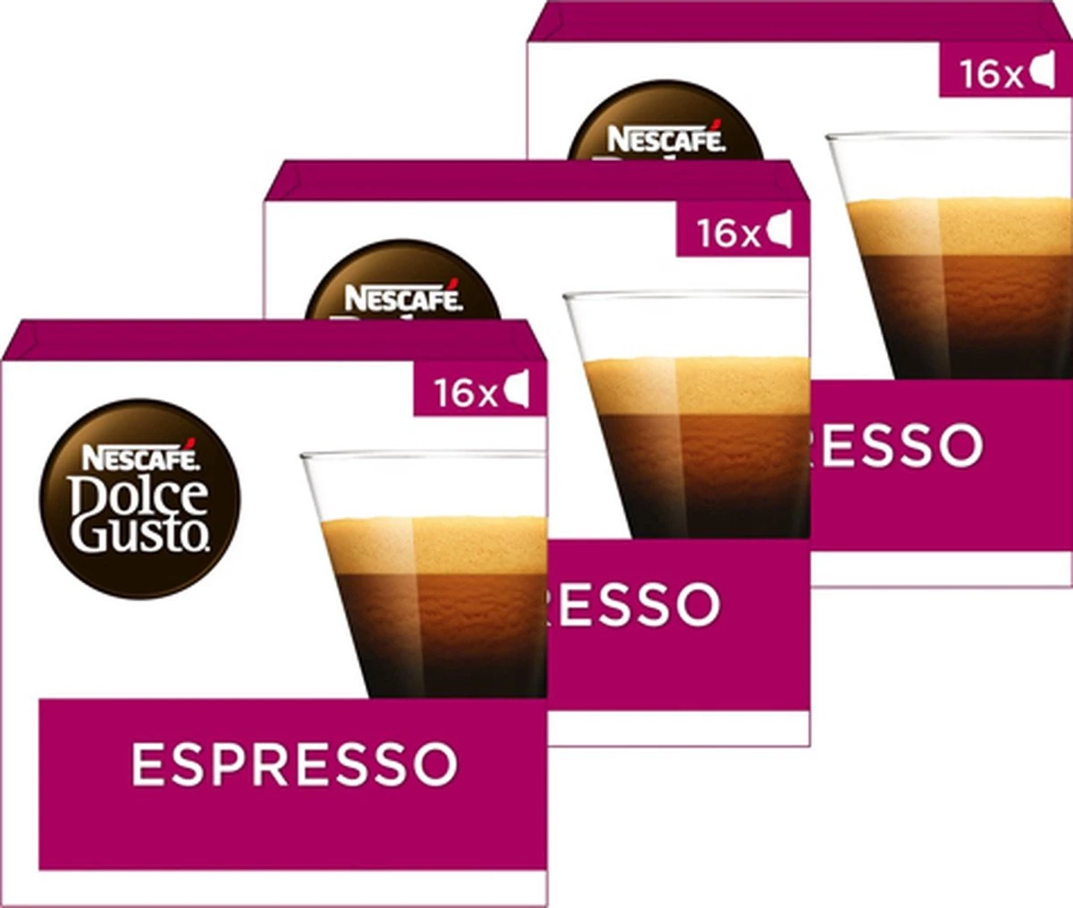 Nescafé Dolce Gusto Espresso Capsules - 48 Koffiecups 3 Nescafé Dolce Gusto Espresso Capsules - 48 Koffiecups