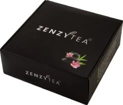 Theedoos Van ZENZYTEA® - Bamboe - Theedoos 9 Vaks - Inclusief 3 Theeblikken Voor Losse Thee - Geschikt Voor Grote & Kleine Theezakjes - Vierkant - Grote Vakken - Luxe Verpakking - Cadeau -Koffieverkoopwinkel 1200x1027