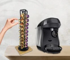 Merkloos Happypanda Capsule Houder -Capsule Houder Voor Nespresso-360° Draaibaar-40 Capsules-pods-modern Designed- Coffee Pods Holder-keuken Interieur- Kantoor Capsules Houder -Koffieverkoopwinkel 1200x1028 1