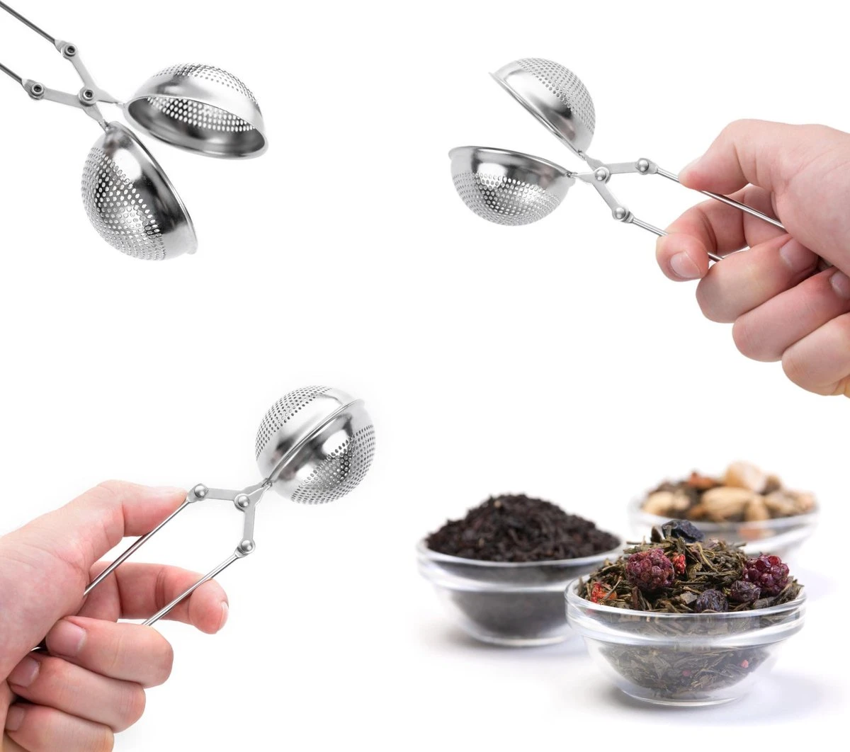 Theezeef Met Handvat Inclusief Lekplaatje - Set Van 2 Stuks - Thee Ei Voor Losse Thee - Theefilter Voor Losse Thee - Thee Infuser 8 Theezeef Met Handvat Inclusief Lekplaatje - Set Van 2 Stuks - Thee Ei Voor Losse Thee - Theefilter Voor Losse Thee - Thee Infuser - Afbeelding 6