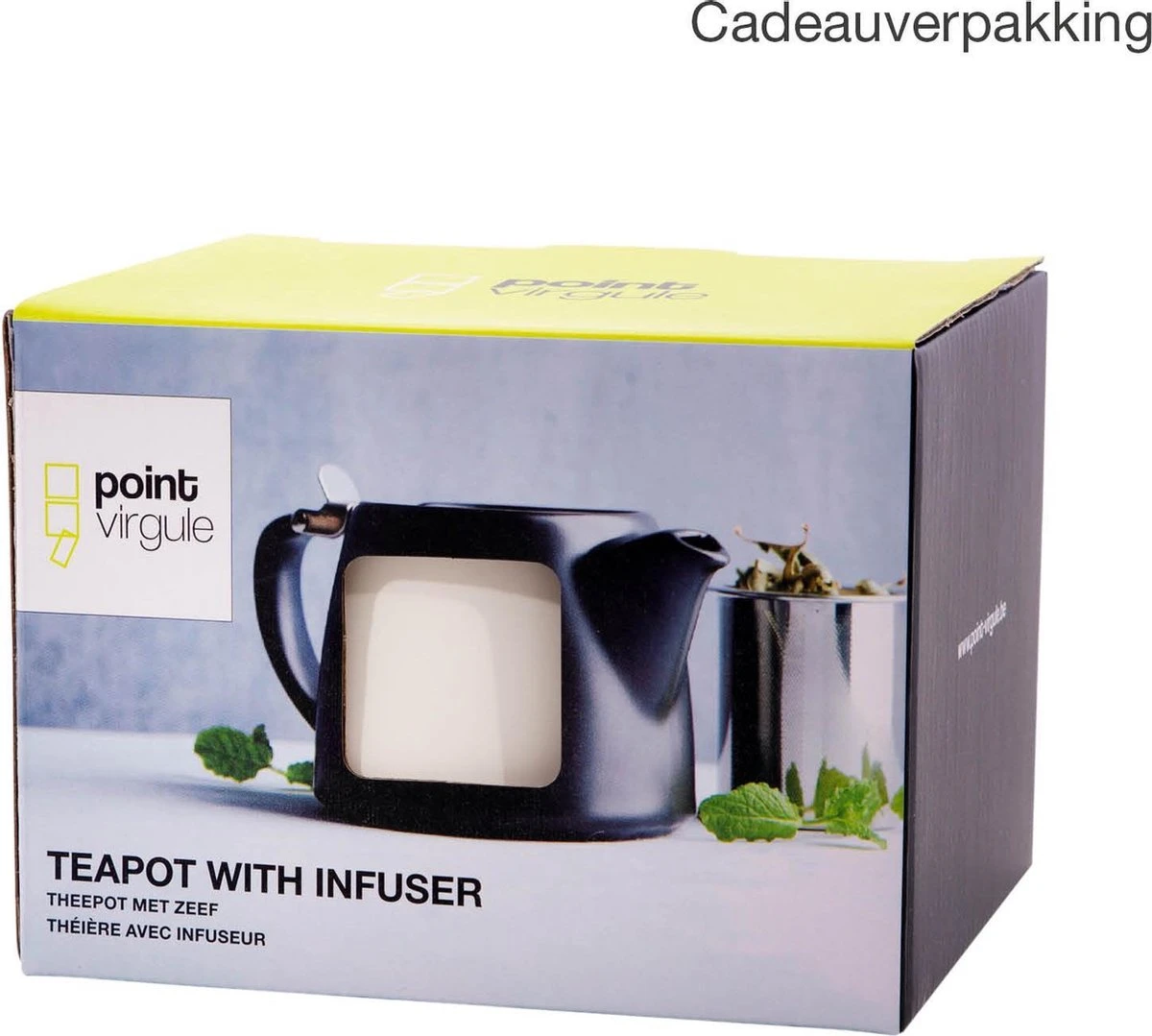 Point-Virgule - Theepot Met Thee Infuser - Mat - Gebroken Wit - 500ml 8 Point-Virgule - Theepot Met Thee Infuser - Mat - Gebroken Wit - 500ml - Afbeelding 6