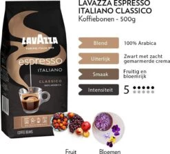 Lavazza Espresso Italiano Classico Koffiebonen - 500 Gram X6 -Koffieverkoopwinkel 1200x1082 2