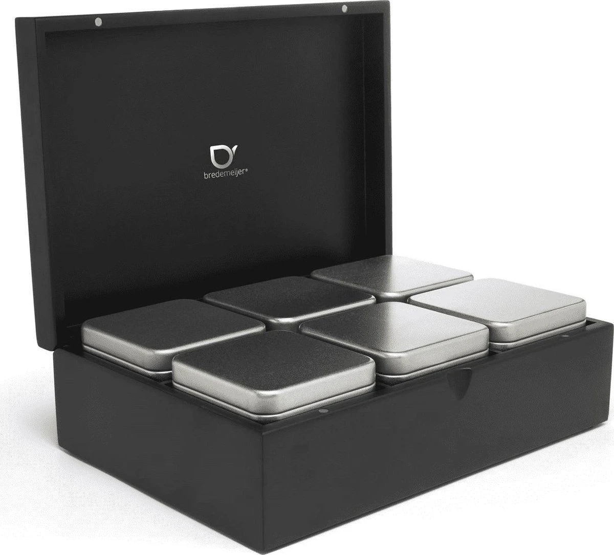 Bredemeijer - Theedoos 6 Blikjes Zwart 7 Bredemeijer - Theedoos 6 Blikjes Zwart - Afbeelding 5