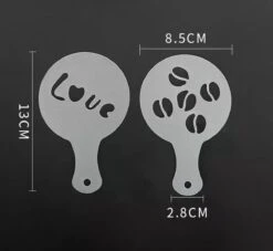 Koffie Figuurtjes Maker - Latte Art - Cacao Vormpjes - 16 Verschillende Houders - Cappuccino - Latte Macchiato - Hartjes Maker 9 Koffie Figuurtjes Maker - Latte Art - Cacao Vormpjes - 16 Verschillende Houders - Cappuccino - Latte Macchiato - Hartjes Maker -Koffieverkoopwinkel 1200x1103