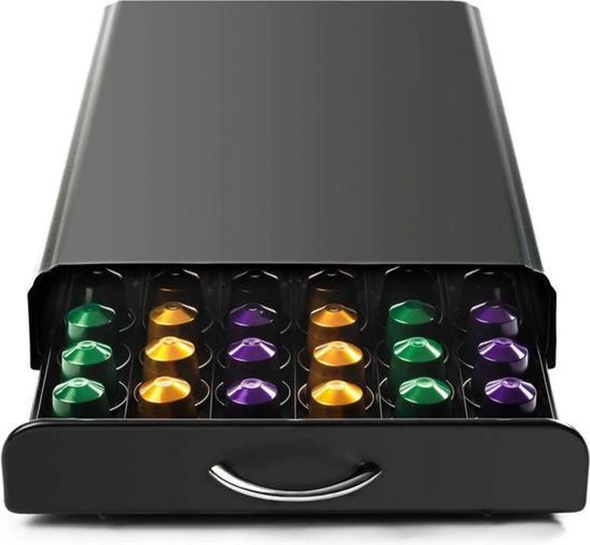 Luxe Capsule Houder Met Lade - Espresso Koffie Pad En Cups Houder - 60 Capsules 5 Luxe Capsule Houder Met Lade - Espresso Koffie Pad En Cups Houder - 60 Capsules - Afbeelding 3