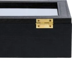 CasaLupo Theedoos Zwart 6-vaks - Met Fluweel - 24 X 16 Cm -Koffieverkoopwinkel 1200x1152 1