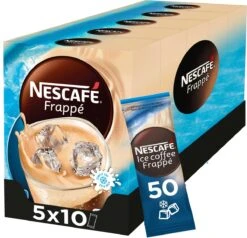 Nescafé Frappé Oploskoffie - 5 Doosjes à 10 Zakjes -Koffieverkoopwinkel 1200x1156