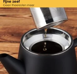 Silberthal - Theepot Met Filter - 1 L - RVS Dubbelwandig - Zwart - Cadeau 11 Silberthal - Theepot Met Filter - 1 L - RVS Dubbelwandig - Zwart - Cadeau -Koffieverkoopwinkel 1200x1163 3