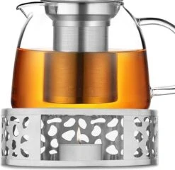 INTIRILIFE Theepot Warmer In Zilver – Roestvrijstalen Theepot Met Patroon Voor Hittebestendige Theepotten – Roestvrijstalen Theewarmer Voor Koffie, Thee En Nog Veel Meer. -Koffieverkoopwinkel 1200x1164