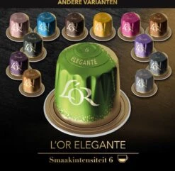 L'OR Lungo Elegante Koffiecups - Intensiteit 6/12 - 10 X 20 Capsules -Koffieverkoopwinkel 1200x1173 15