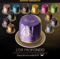 L'OR Lungo Profondo Koffiecups - Intensiteit 8/12 - 10 X 20 Capsules -Koffieverkoopwinkel 1200x1173 17
