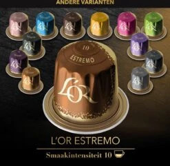 L'OR Lungo Estremo Koffiecups - Intensiteit 10/12 - 10 X 10 Capsules -Koffieverkoopwinkel 1200x1173 8
