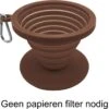 Hikr® Herbruikbare Koffiefilter - Incl. Gratis Katoenen Koffiefilter! - Filter Zonder Papier - Herbruikbaar - Opvouwbaar - Camping & Outdoor - Nr 4 Koffiefilterhouder -Koffieverkoopwinkel 1200x1177 3