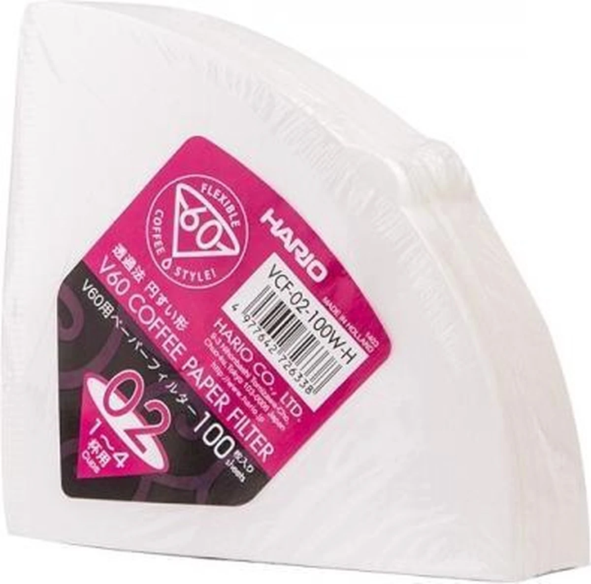 Hario Koffiefilters V60 02 - Wit (100 Stuks) 7 Hario Koffiefilters V60 02 - Wit (100 Stuks) - Afbeelding 5