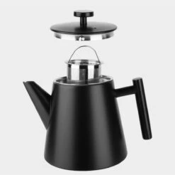 Castagnola Theepot Met Filter – Theekan – Theepot Dubbelwandig – Theepot Roestvrijstaal – Hoogwaardig RVS – 1 Liter – 5 Kopjes Thee – Zwart -Koffieverkoopwinkel 1200x1195 12