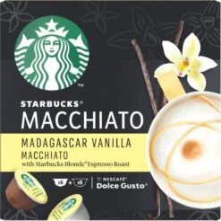 Starbucks By Dolce Gusto Capsules Madagascar Vanilla Macchiato- 3 Doosjes à 12 Koffiecups -Koffieverkoopwinkel 1200x1195 18
