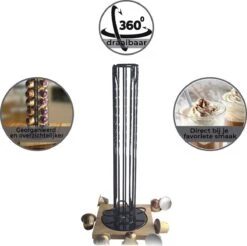 Merkloos Happypanda Capsule Houder -Capsule Houder Voor Nespresso-360° Draaibaar-40 Capsules-pods-modern Designed- Coffee Pods Holder-keuken Interieur- Kantoor Capsules Houder -Koffieverkoopwinkel 1200x1196 1