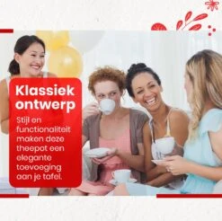 Procidi® Glazen Theepot Met Filter - Theekan Met Infuser - Dubbelwandig Borosilicaat Glas - Thee Thermoskan - Koffiekan 750 ML - Teapot -Koffieverkoopwinkel 1200x1197 11