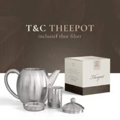 T&C Theepot Met Filter En Dubbelwandig - 1,2L - Matte Grijs 16 T&C Theepot Met Filter En Dubbelwandig - 1,2L - Matte Grijs -Koffieverkoopwinkel 1200x1197 9
