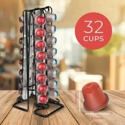 Capsulehouder Voor Nespresso - 32 Koffie Cups – Cup Dispenser – Koffiecups Houder - Metaal – Zwart -Koffieverkoopwinkel 1200x1200 166