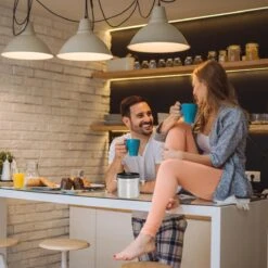 Relaxdays Voorraadbus Koffie - Koffieblik - Luchtdicht - Koffiebus - Zilver - Metaal Groot -Koffieverkoopwinkel 1200x1200 17