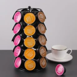 Adge - Capsule Houder Voor Dolce Gusto Cups - Koffie Houder En Standaard - 360º Draaibaar - 35 Capsules - Zwart -Koffieverkoopwinkel 1200x1200 178