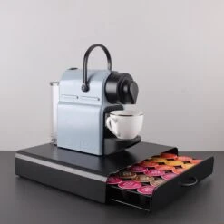 Adge - Capsule Houder Met Lade - Geschikt Voor Dolce Gusto - 36 Capsules - RVS - Zwart -Koffieverkoopwinkel 1200x1200 180