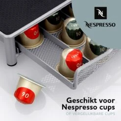 Capsulehouder Met Lade - Geschikt Voor Nespresso Koffiecups - 40 Capsules - Plateau Voor Koffiecupmachine – Zilver/grijs 11 Capsulehouder Met Lade - Geschikt Voor Nespresso Koffiecups - 40 Capsules - Plateau Voor Koffiecupmachine – Zilver/grijs -Koffieverkoopwinkel 1200x1200 187