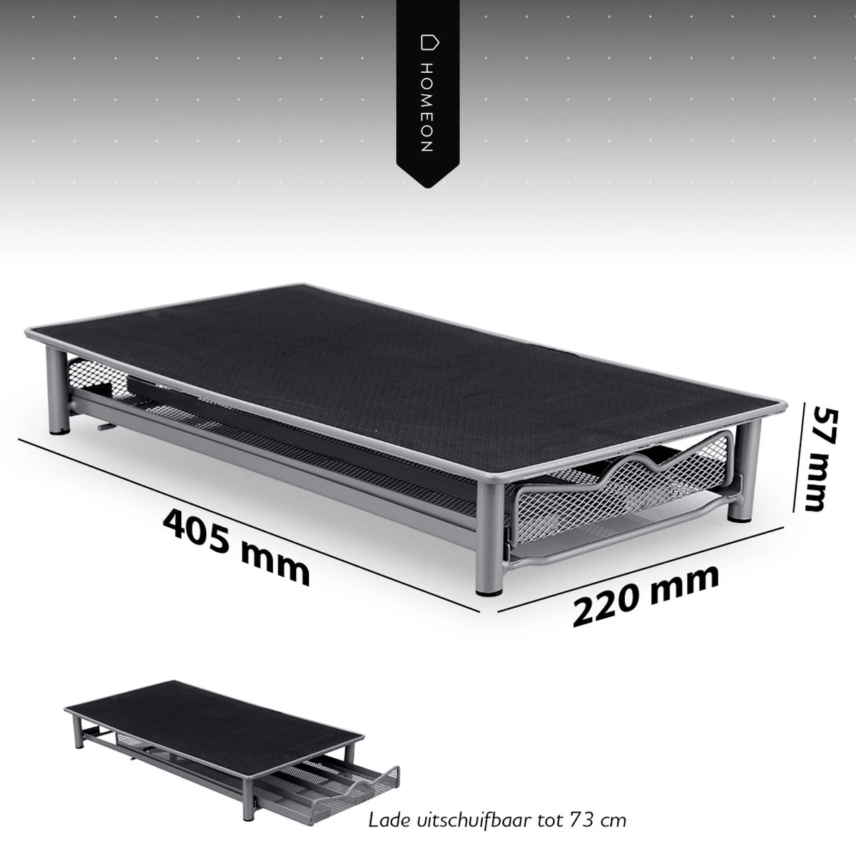 Capsulehouder Met Lade - Geschikt Voor Nespresso Koffiecups - 40 Capsules - Plateau Voor Koffiecupmachine – Zilver/grijs 10 Capsulehouder Met Lade - Geschikt Voor Nespresso Koffiecups - 40 Capsules - Plateau Voor Koffiecupmachine – Zilver/grijs - Afbeelding 8